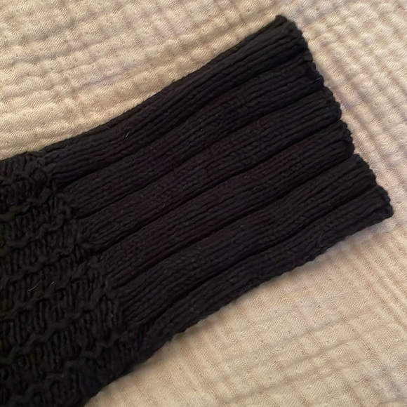 🍀 Vintage Lucky Brand cotton crochet cardigan w/shark bite hem & shawl collar - Picture 7 of 8